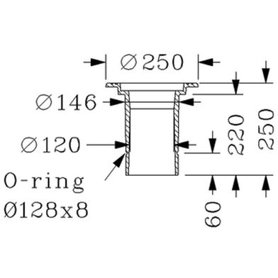 150/160 flytande ram REGULAR lock FV Avlopp 150BTG -160 PVC FLYTANDE RAM, REGULAR LOCK FV, 6415S/6418FV