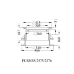 300 teleskop ram Regular Avlopp FURNES TELESKOP RAM LOCK FV 300
