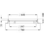 600/640 fast ram PREMIUM lock FV Avlopp FURNES FAST RAM FV MÄRKT 640