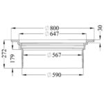 600 flytande ram, REGULAR lock Avlopp 600 FLYTANDE RAM REGULAR