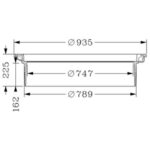 800 flytande ram REGULAR lock Avlopp 800 FLYTANDE RAM, REGULAR LOCK MED GÅNGJÄRN, SLIT-/DÄMPRING, LÅS OCH ÖPPET SPETTHÅL, 2810/2410T