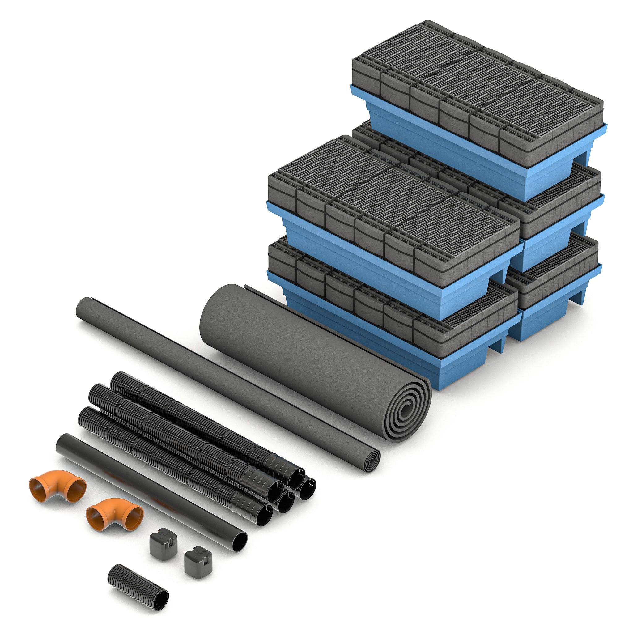 Fann Paket IN-DRÄN Plus 1 hushåll Avlopp Paket i5 Plus, för ett hushåll, WC+BDT eller endast BDT-avlopp