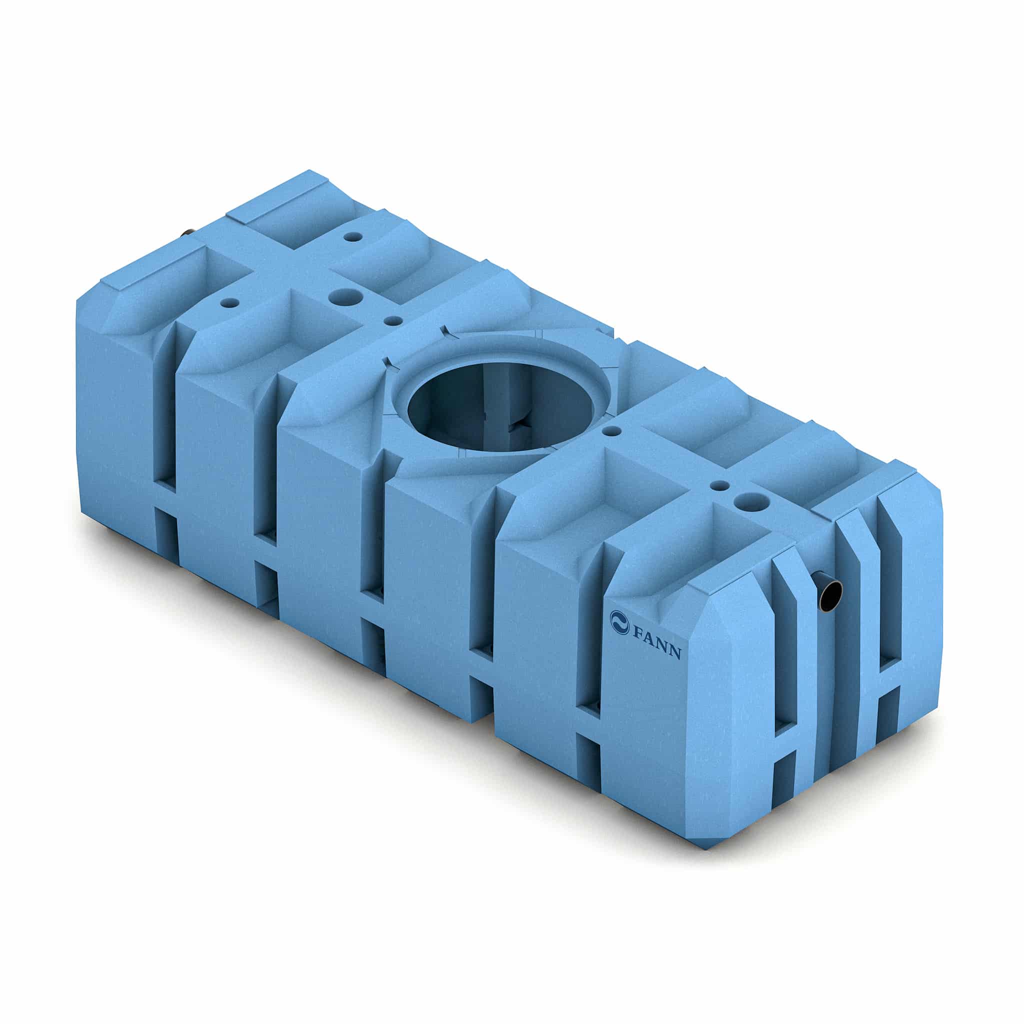 Fann Slamavskiljare SA2000ce 1-2 hushåll Slamavskiljare för ett hushåll, 2 m³, WC+BDT-avlopp