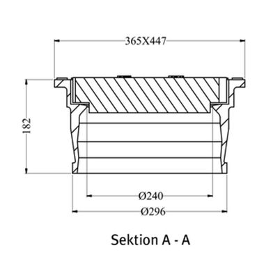 Gallerbetäckning Votec Avlopp REKTANGULÄR BRUNNSBETÄCKNING VOTEC