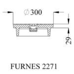 Lock A4 2271 Avlopp BASIC LOCK, ÖPPET SPETTHÅL OCH NYCKELHÅL A4, 2271