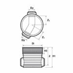 PP-tillsynsbrunnar 600 mm Typ 1 Tegra Avlopp TEGRA 600 SLÄT RENS- OCH INSPEKTIONSBRUNN TYP1 30/150GR