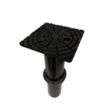 Spolbrunnsbetäckning VOTEC Avlopp SPOLBRUNNSBETÄCKNING 200/160 MM MED LOCK, TELESKOPRÖR D400 SVART VOTEC