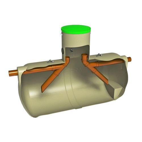 Baga Fettavskiljare liggande Avlopp BAGA FETTAVSKILJARE FMB