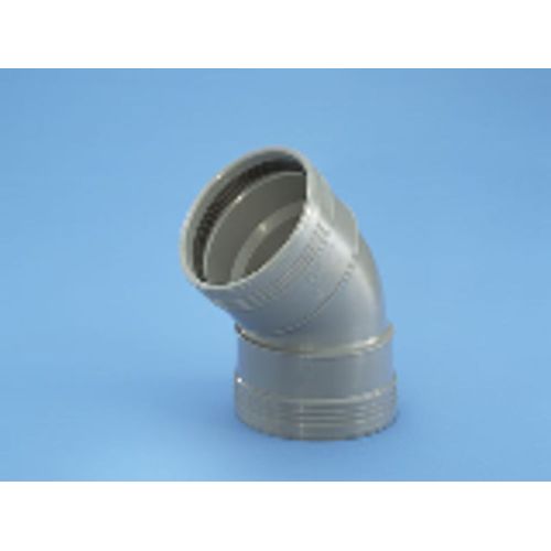 Böj med 2 muff 45° Avlopp 45° PLUS BÖJ MED 2 MUFF WAFIX PP