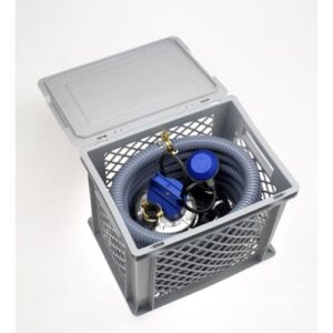 DRÄNERINGSPAKET FLYGT SOS KIT 0,25 KW SXM2 FLYGT Avlopp PUMP 6M SLANG OCH TRANSPORTLÅDA