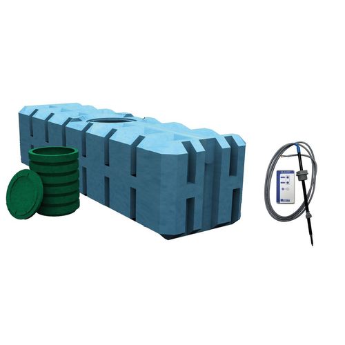 Fann Sluten tank paket med nivålarm batteri Avlopp SLUTEN TANK KOMPLETT MED PLASTLOCK O NIVÅLARM BATTERI