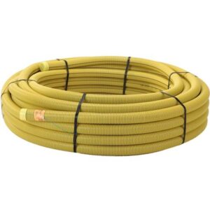 Kabelrör dubbelväggstyp/korrugerad utsida och slät insida, SRN Vatten DVR KABELRÖR GULT, ORANGE ELLER GRÖNT 50M