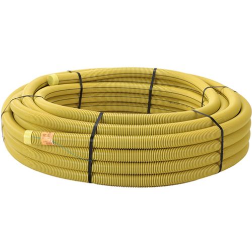 Kabelrör dubbelväggstyp/korrugerad utsida och slät insida, SRN Vatten DVR KABELRÖR GULT, ORANGE ELLER GRÖNT 50M