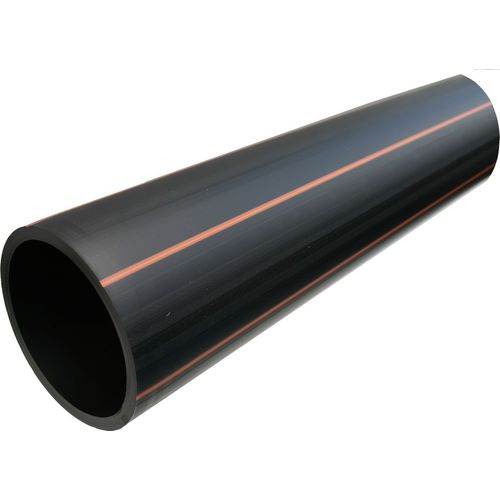 PE Tryckrör PE100 SDR17 PN10 Brun Stripe Vatten PE100 RÖR PN10 L=6M BRUN STRIPE