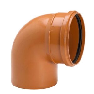 PVC-Markavlopp böjar Avlopp PVC-Markavloppsböj muff x slätända