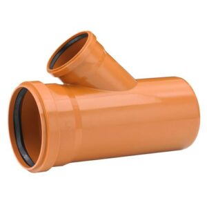 PVC-Markavlopp grenrör 45° Paket Avlopp GRENRÖR 45° MARK PVC PAKET