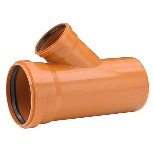 PVC-Markavlopp grenrör 45° Paket Avlopp GRENRÖR 45° MARK PVC PAKET