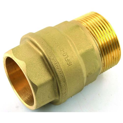 Rak koppling 105, plast - utvändig gänga Vatten RAK KOPPLING ISIFLO 105 KLÄMRING X UTVÄNDIG GÄNGA MÄSSING