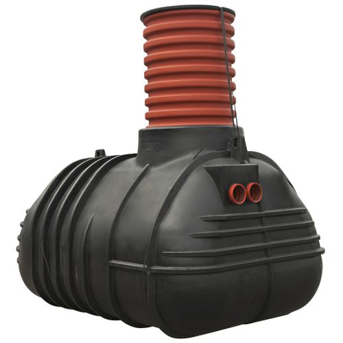 Slamavskiljare 2,0 m³ med två utlopp 1-2 hushåll SLAMAVSKILJARE 2M3 2 UTLOPP