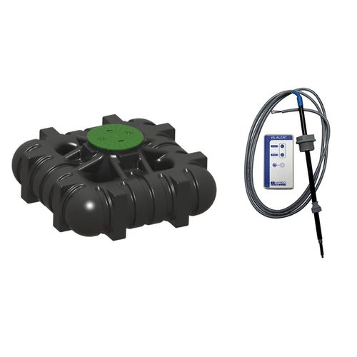 Sluten tank paket med nivålarm batteri Avlopp SLUTEN TANK  CIPAX+BATTLARM