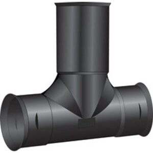Spolrör dränering av PE Avlopp SPOL T-RÖR 110X110 MM 3 MUFF PE