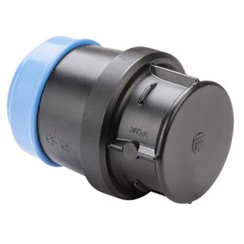 ÄNDHUV 50 MM FÖR PE-RÖR Vatten INSTICKSKPL I POLYACETAL FÖR PE-RÖR NR 6223 50 MM