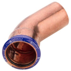 Böj 45° 1 muff Vatten Pressböj 45gr 1Muff , M-Profil