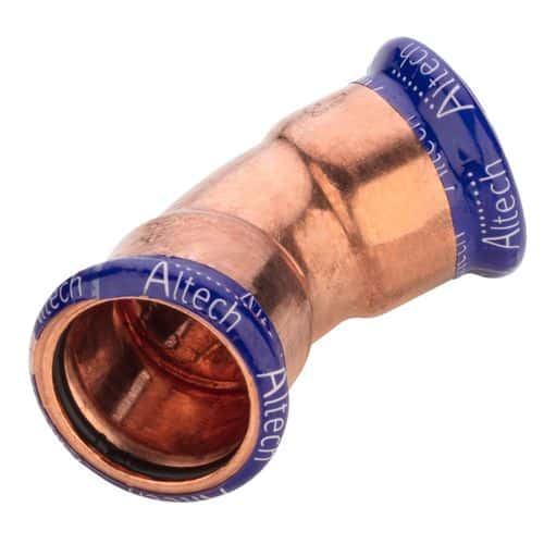 Böj 45° 2 muff Vatten Pressböj 45gr 2Muff , M-Profil