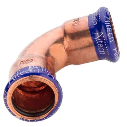 Böj 90° 2 muff Böj 90° 2 muff Vatten Pressböj 90gr 2Muff , M-Profil