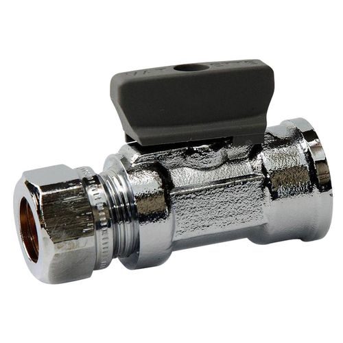 KULVENTIL 10XG15 RAK INVÄNDIG FÖRKROMAD VATETTTE Vatten Invändig gänga