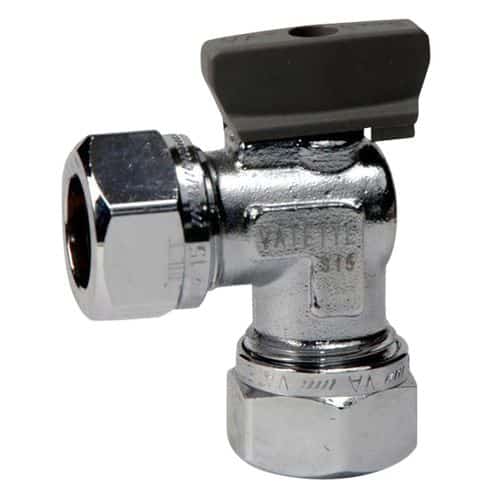 KULVENTIL I VINKEL DY12X10 FÖRKROMAD VATETTE Vatten KULVENTIL I VINKEL DY12X10 FÖRKROMAD VATETTE