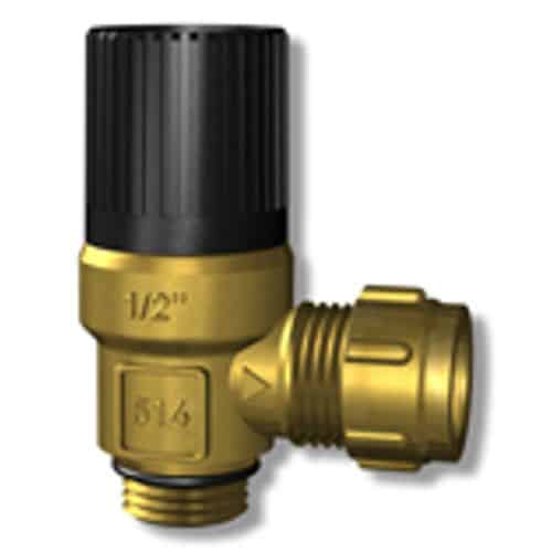 Säkerhetsventil med avtappning för vatten Vatten Säkerhetsventil med inbyggd avtappningsfunktion för anslutning till tappvattensystem