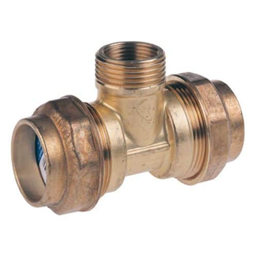 T-koppling plast-utvändig gänga 40xG32 PN10 Vatten T-KOPPLING BA 77180 40XG32 FÖR PEM UTVÄNDIGT GÄNGAT AVSTICK