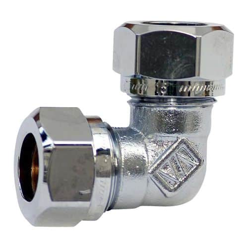 VA KOPPL.VINKEL 22X15 90GR FKR Vatten VINKELKOPPLING 22X15 MM FÖRKROMAD VATETTE