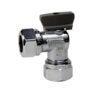 Vatette förkromad kulventil i vinkel med vred Vatten Vatette kulventilsvinkel med vred