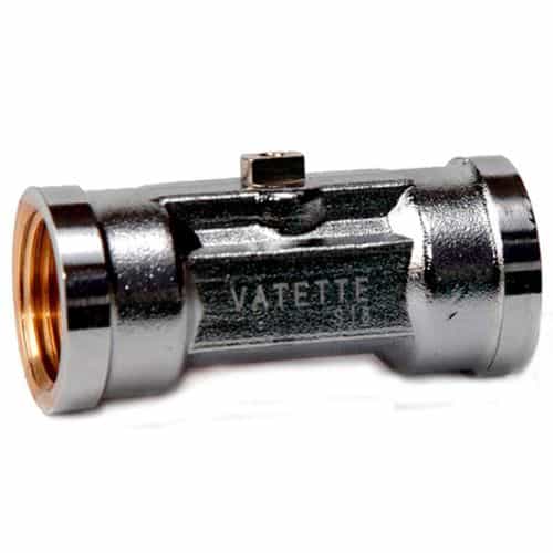 Vatette kulventil med mejselspår Vatten Vatette kulventil med mejselspår, invändig x invändig
