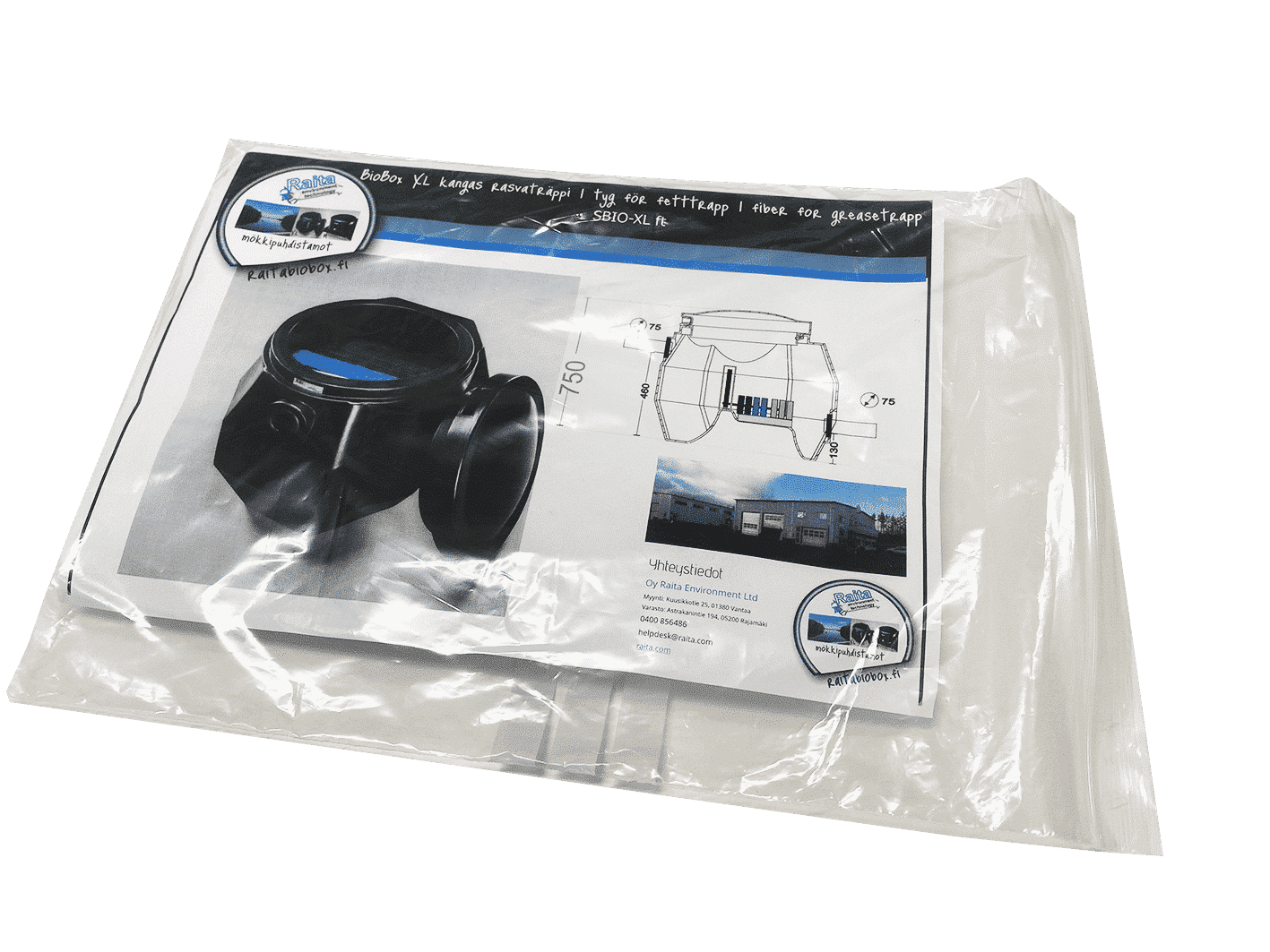 BioBox filterduk utbytes slamfilter M Avlopp Filterduk utbytes slamfilter M & L