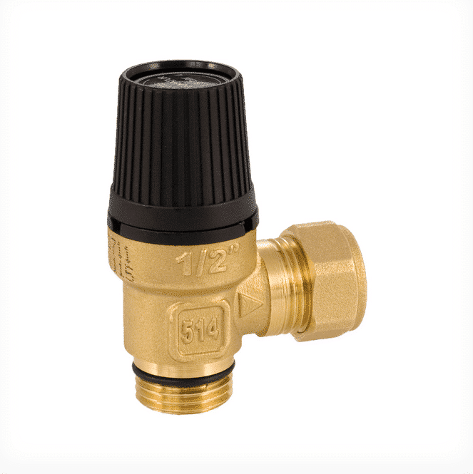 Säkerhetsventiler Debe Vatten Säkerhetsventil öppnar och släpper ut vattentrycket vid 9 alt 10 bar