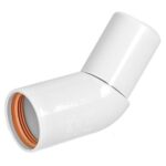 Avloppsböj Faluplast 45° vit Avlopp FALU-VULK VINKEL 45°