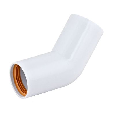 Avloppsböj Faluplast 45° vit Avlopp FALU-VULK VINKEL 45°