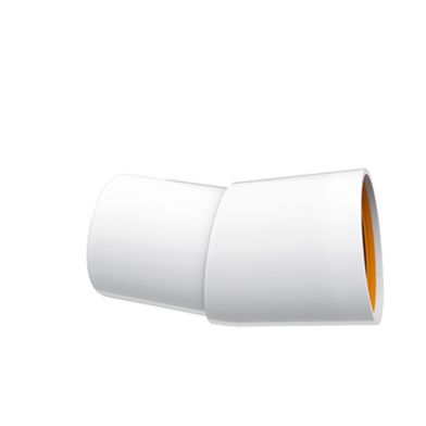 Avloppsböj Faluplast 15° 1 muff Avlopp FALU-VULK 15° VINKEL