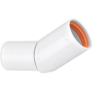 Avloppsböj Faluplast 30° 1 muff Avlopp FALU-VULK VINKEL 30°