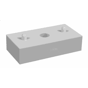 Distanskloss till klammer Faluplast Avlopp DISTANSKLOSS H=10 MM FÖR ENKELKLAMMA VIT FALUPLAST