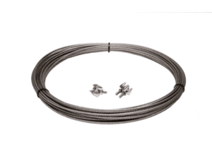 E.M.S Rostfri vajer, 3mm & Vajerlås Vatten E