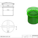 Förhöjningsring 625 med lock PE Avlopp Förhöjningsring 625 med lock PE