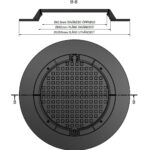 Lätt Brunnslock 1050 Composite Avlopp Passar till, avloppsbrunnar, slambrunnar, vattenbrunnar och mätarbrunnar i betong