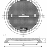 Lätt körbart Brunnslock 900 Composite C250 Avlopp Lätt körbart Brunnslock 900 Composite C250
