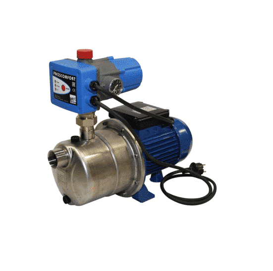 PUMPAUTOMAT RF JEXM 100M-PC Vatten Pumpautomat för sommarstugan som passar i trånga utrymmen