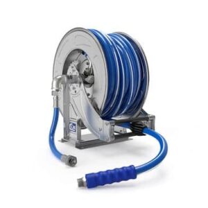 Rostfri slangvinda 913 med slang Vatten SLANGVINDA AISI304 MED SLANG