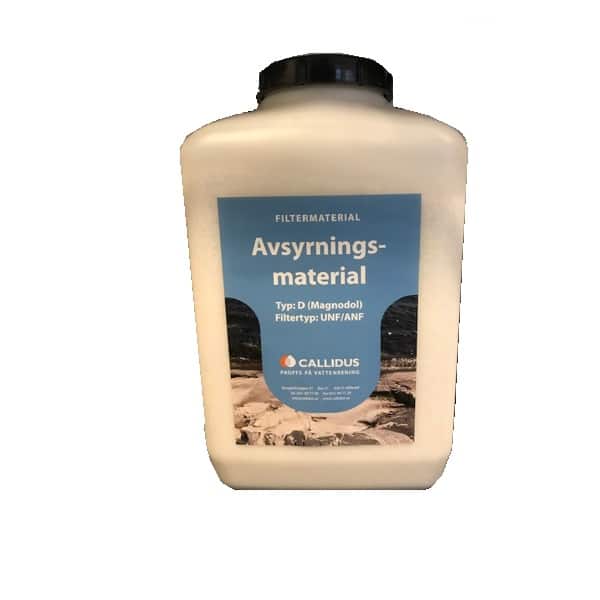 Avsyrningsmassa typ D, 10l Vatten Påfyllningsmassa för ph-höjande filter